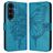 Mobigear Butterfly Samsung Galaxy S26 FE Hülle Klapphülle Geldbörse - Blau
