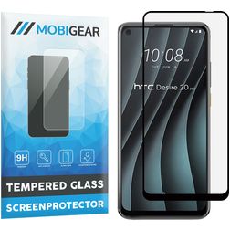 Mobigear Premium HTC Desire 20 Pro Panzerglas Displayschutz - Hüllenfreundlich - Schwarz