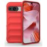 Mobigear Bumpy Google Pixel 9 Pro Hülle Flexibles TPU Backcover - Rot