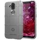 Mobigear Rugged Shield Nokia 8.1 Hülle Flexibles TPU Backcover Stoßfest - Grau