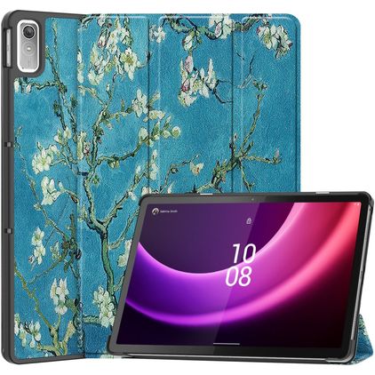 Mobigear Tri-Fold Lenovo Tab P11 Gen 2 Hülle Klapphülle - Mandelblüten