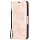 Mobigear Pressed Butterfly Bookcase Case Rose Gold Samsung Galaxy A52