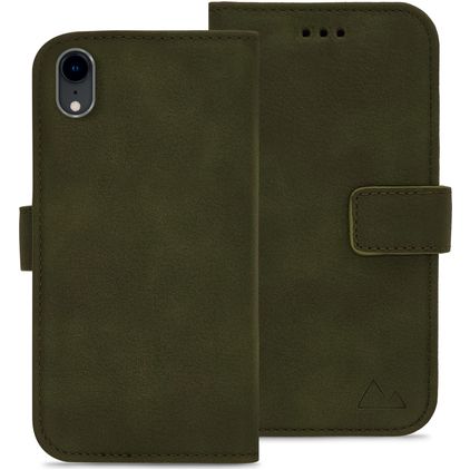 My Style Flex Wallet iPhone XR Hülle Klapphülle Geldbörse - Forest Green