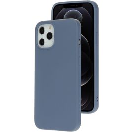 Mobiparts iPhone 12 Pro Max Silikon Hülle Backcover - Royal Grey