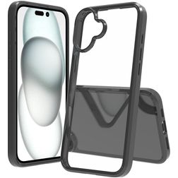Mobigear Crystal iPhone 16 Plus Hardcase Backcover - Schwarz
