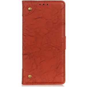 Mobigear Ranch Samsung Galaxy A90 Hülle Klapphülle Geldbörse - Braun