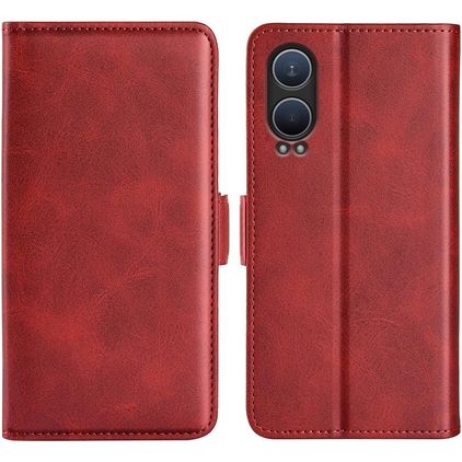 Mobigear Slim Magnet OnePlus Nord CE 4 Lite Hülle Klapphülle Geldbörse - Rot