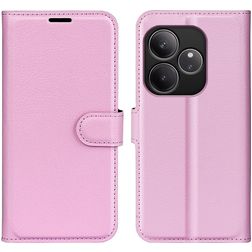 Mobigear Classic Realme GT 6 Hülle Klapphülle Geldbörse - Pink