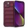 Mobigear Bumpy iPhone 14 Hülle Flexibles TPU Backcover - Weinrot