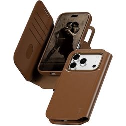 CARE by PanzerGlass Tango Two-in-One iPhone 18 Pro MagSafe 2in1 Klapphülle (herausnehmbar) Portemonnaie - Braun