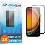 Mobigear Premium Samsung Galaxy Xcover 7 Panzerglas Gehärtetes Glas Displayschutz - Hüllenfreundlich - Schwarz (2er Pack)