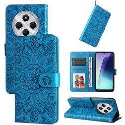 Mobigear Sunflower Xiaomi Redmi 14C Hülle Klapphülle Geldbörse - Blau