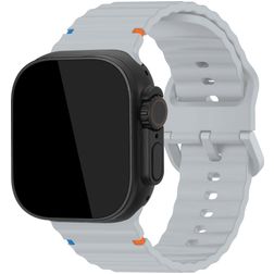Mobilize Buckle Silikon Apple Watch Armband Dornschließe - 42/41/40/38 mm - Grau