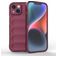 Mobigear Bumpy iPhone 15 Hülle Flexibles TPU Backcover - Weinrot