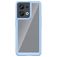 Mobigear Crystal OPPO Reno 8 5G Hülle Hardcase Backcover - Transparent / Blau