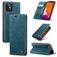 Caseme 013 iPhone 12 Pro Hülle Klapphülle Geldbörse - Blau