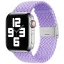 Mobigear Braided Nylon Apple Watch Armband Klappschließe - 49/46/45/44 mm - Lila