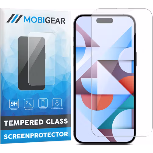 Mobigear iPhone 15 Pro Max Panzerglas Gehärtetes Glas Displayschutz - Hüllenfreundlich