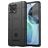 Mobigear Rugged Shield Motorola Moto G72 Hülle Flexibles TPU Backcover Stoßfest - Schwarz