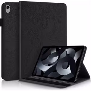 Mobigear Tree iPad 11 (2025) Hülle Klapphülle + Stifthalter - Schwarz