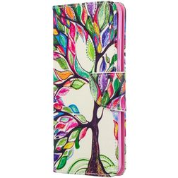 Mobigear Design Huawei P40 Pro Hülle Klapphülle Geldbörse - Baum