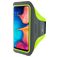 Mobiparts Comfort Fit Handyhalterung Joggen Samsung Galaxy A20e Sporthülle Neopren Sportarmband - Neon Green