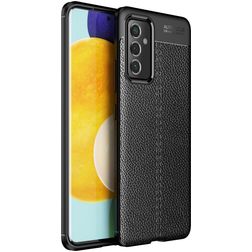 Mobigear Luxury Samsung Galaxy A82 5G Hülle Flexibles TPU Backcover - Schwarz