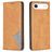 Mobigear Rhombus Slim iPhone Air Hülle Klapphülle - Cognac