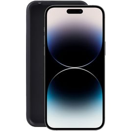 Mobigear Basics iPhone 14 Pro Hülle Flexibles TPU Backcover - Schwarz