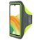 Mobiparts Comfort Fit Handyhalterung Joggen Samsung Galaxy A33 Sporthülle Neopren Sportarmband - Neon Green