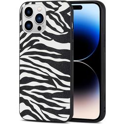 Mobigear Safari iPhone 14 Pro TPU (flexibel) Backcover - Zebra