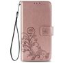 Mobigear Clover Samsung Galaxy S20 FE Hülle Klapphülle Geldbörse - Roségold