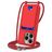 Mobigear Lanyard Card iPhone 16 Pro Max Silikon Handykette mit Kartenhalter - Rot