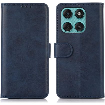 Mobigear Wallet Motorola Edge 60 Fusion Hülle Klapphülle Geldbörse - Blau
