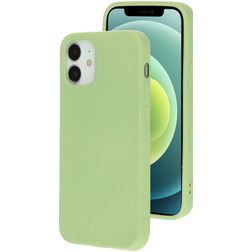 Mobiparts iPhone 12 Silikon Hülle Backcover - Pistache Green