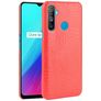 Mobigear Croco Realme C3 Hülle Flexibles TPU Backcover - Rot
