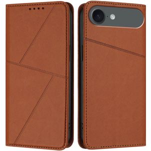 Mobigear Frosted Flip iPhone Air Hülle Klapphülle Geldbörse - Braun