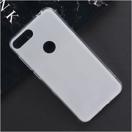 Mobigear Colors Alcatel 1S (2019) Hülle Flexibles TPU Backcover - Weiß