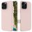 Mobigear Rubber Touch iPhone 16 Pro Silikon Hülle Backcover - Pink