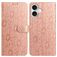 Mobigear Flowers iPhone 17 Hülle Klapphülle Geldbörse - Roségold