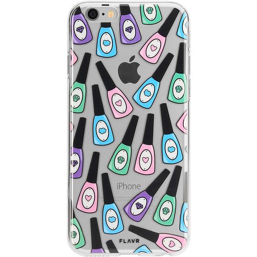 FLAVR iPlate iPhone SE (2020) Hülle Flexibles TPU Backcover - Nail Polish