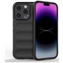 Mobigear Bumpy iPhone 15 Pro Hülle Flexibles TPU Backcover - Schwarz