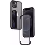 Valenta Full Cover iPhone 14 Hülle Gehärtetes Glas Backcover Stoßfest - Transparent / Schwarz