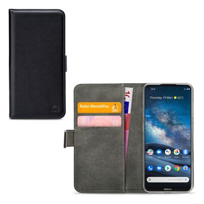 Mobilize Classic Gelly Wallet Nokia 8.3 Klapphülle Portemonnaie - Schwarz