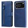 Mobigear Zipper iPhone 17 Pro Hülle Klapphülle Geldbörse - Blau
