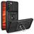Mobigear Armor Ring Cam Slide Samsung Galaxy S22 Hülle Hardcase Backcover Stoßfest mit Ringhalter und Kamera Slider - Schwarz