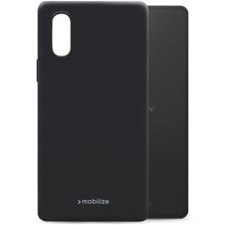 Mobilize Rubber Gelly Sony Xperia 10 IV Hülle Flexibles TPU Backcover - Matt Black