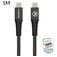 Mobilize Strong Nylon USB-C auf USB-C Kabel 1 m - Schwarz
