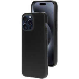 Mobiparts Classic iPhone 15 Pro Max Hülle Flexibles TPU Backcover - Matt Black