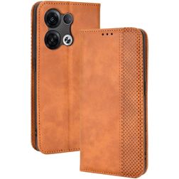 Mobigear Sensation OPPO Reno 8 Pro 5G Hülle Klapphülle Geldbörse - Cognac